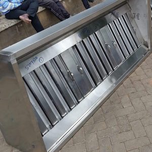 Stainless kitchen hood