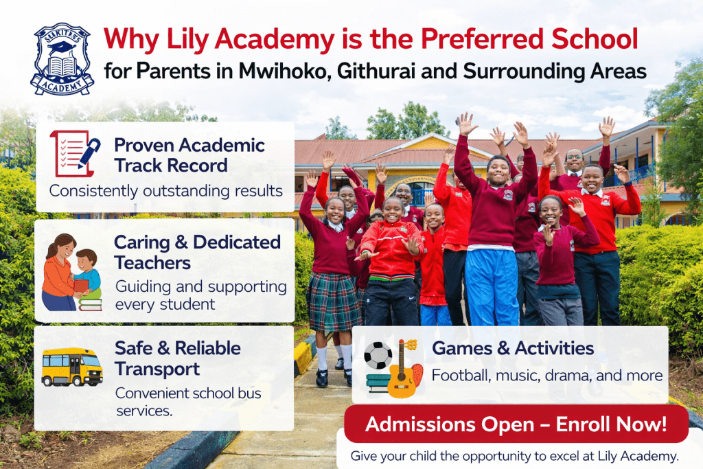 Lily Academy students at Githurai campus – top school in Mwihoko and Githurai Kiambu County