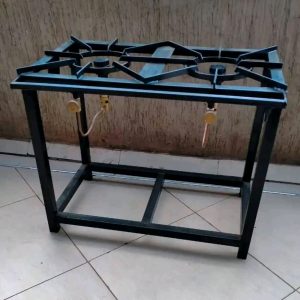 two burner gas cooker compact