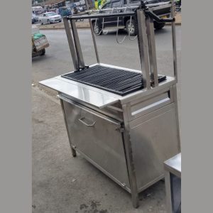 Stainless Steel Meat Grill with Cabinet